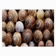 Snail Shells Pattern Arianta Arbustorum Large Glasses Cloth (2 Sides) by artworkshop