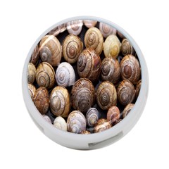 Snail Shells Pattern Arianta Arbustorum 4-port Usb Hub (one Side) by artworkshop