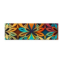 Orange, Turquoise And Blue Pattern  Sticker Bumper (100 Pack) by Sobalvarro