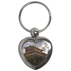 Buddhist Temple, Lavalleja, Uruguay Key Chain (heart) by dflcprintsclothing