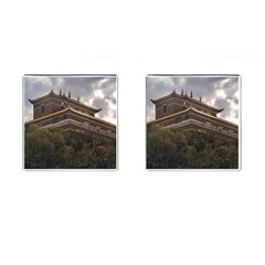 Buddhist Temple, Lavalleja, Uruguay Cufflinks (square) by dflcprintsclothing