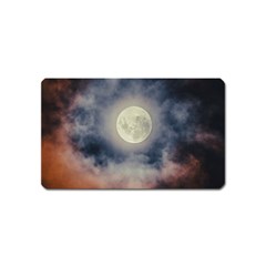 Dark Full Moonscape Midnight Scene Magnet (name Card) by dflcprintsclothing