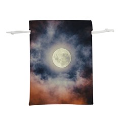 Dark Full Moonscape Midnight Scene Lightweight Drawstring Pouch (m) by dflcprintsclothing