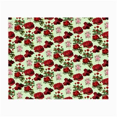 Flowers Pattern Small Glasses Cloth by Sparkle