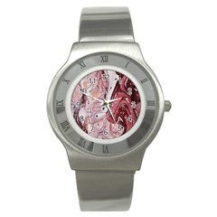 Cora; abstraction Stainless Steel Watch