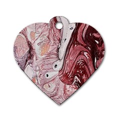 Cora; abstraction Dog Tag Heart (Two Sides)