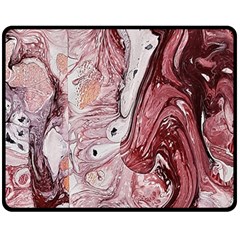 Cora; abstraction One Side Fleece Blanket (Medium)