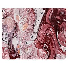 Cora; Abstraction Premium Plush Fleece Blanket (medium) by kaleidomarblingart