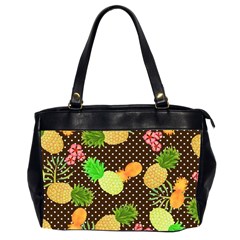 Troipcal Pineapple Fun Oversize Office Handbag (2 Sides) by PaperDesignNest