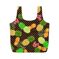 Troipcal Pineapple Fun Full Print Recycle Bag (m) by PaperDesignNest