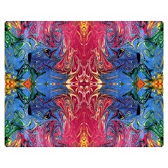 Firey Repeats I Premium Plush Fleece Blanket (medium) by kaleidomarblingart