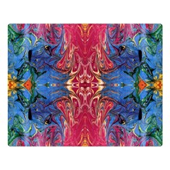 Firey Repeats I Premium Plush Fleece Blanket (large) by kaleidomarblingart