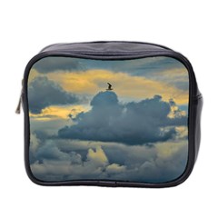 Bird Flying Over Stormy Sky Mini Toiletries Bag (two Sides) by dflcprintsclothing