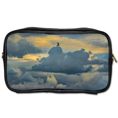 Bird Flying Over Stormy Sky Toiletries Bag (two Sides) by dflcprintsclothing