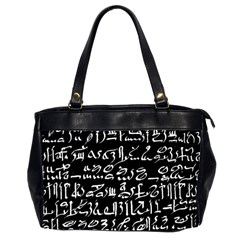 Sanscrit Pattern Design Oversize Office Handbag (2 Sides) by dflcprintsclothing