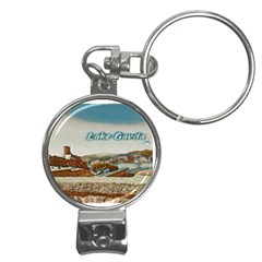 Malcesine Castle On Lake Garda Nail Clippers Key Chain by ConteMonfrey