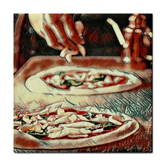 Naples Pizza On The Making Tile Coaster by ConteMonfrey