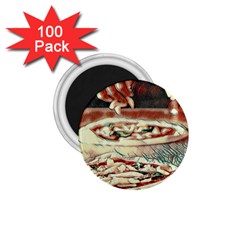 Naples Pizza On The Making 1 75  Magnets (100 Pack)  by ConteMonfrey