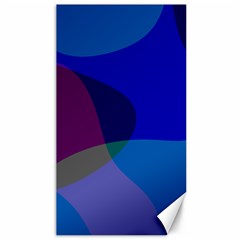 Blue Abstract 1118 - Groovy Blue And Purple Art Canvas 40  X 72  by KorokStudios