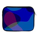 Blue Abstract 1118 - Groovy Blue And Purple Art Apple iPad 2/3/4 Zipper Cases Front