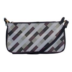 Pale Multicolored Stripes Pattern Shoulder Clutch Bag