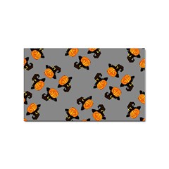 Pumpkin Heads With Hat Gray Sticker Rectangular (10 Pack) by TetiBright