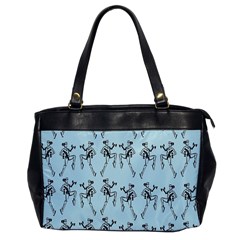 Jogging Lady On Blue Oversize Office Handbag by TetiBright