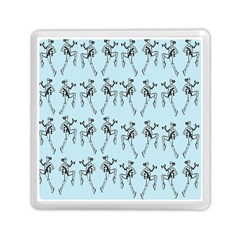 Jogging Lady On Blue Memory Card Reader (square) by TetiBright