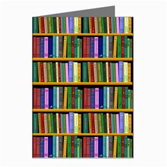 Books On A Shelf Greeting Cards (pkg Of 8) by TetiBright