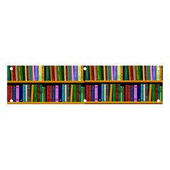 Books On A Shelf Banner And Sign 4  X 1  by TetiBright