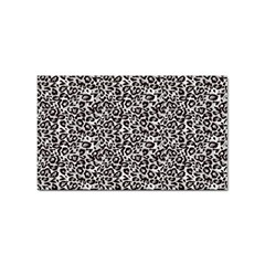 Black Cheetah Skin Sticker (Rectangular)