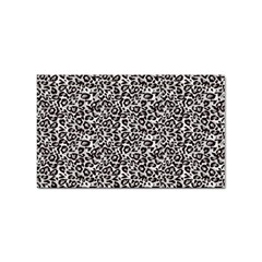 Black Cheetah Skin Sticker Rectangular (10 pack)