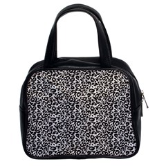 Black Cheetah Skin Classic Handbag (Two Sides)