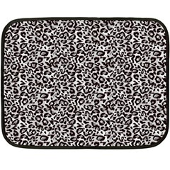 Black Cheetah Skin Fleece Blanket (Mini)
