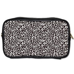 Black Cheetah Skin Toiletries Bag (One Side)