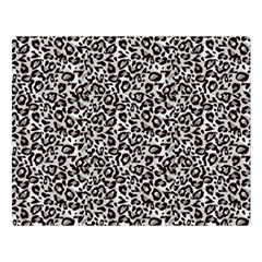 Black Cheetah Skin Premium Plush Fleece Blanket (Large)