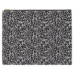 Black Cheetah Skin Cosmetic Bag (xxxl) by Sparkle