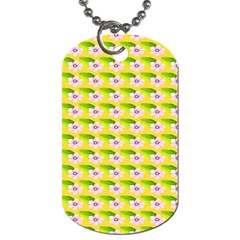 Floral Dog Tag (two Sides)