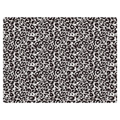 Black Cheetah Skin One Side Premium Plush Fleece Blanket (Extra Small)