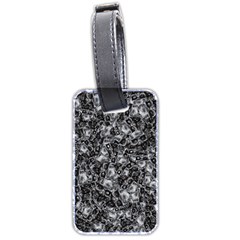 Creepy Head Mask Motif Random Pattern Luggage Tag (two sides)