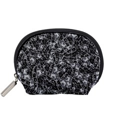 Creepy Head Mask Motif Random Pattern Accessory Pouch (Small)