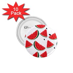 Watermelon Seamless Pattern 1 75  Buttons (10 Pack)