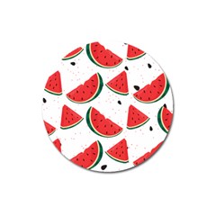 Watermelon Seamless Pattern Magnet 3  (round)