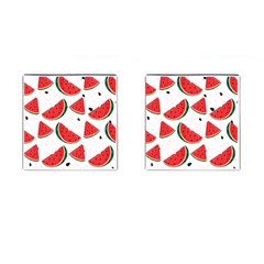 Watermelon Seamless Pattern Cufflinks (square) by Jancukart