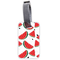 Watermelon Seamless Pattern Luggage Tag (two Sides) by Jancukart