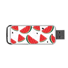 Watermelon Seamless Pattern Portable Usb Flash (two Sides) by Jancukart