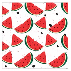 Watermelon Seamless Pattern Square Satin Scarf (36  X 36 ) by Jancukart