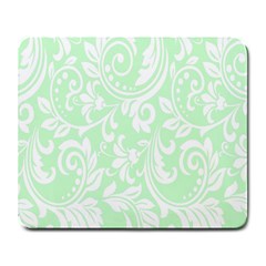 Clean Ornament Tribal Flowers  Large Mousepad by ConteMonfrey