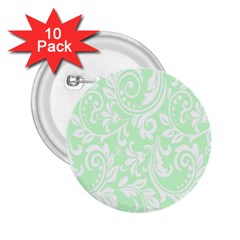 Clean Ornament Tribal Flowers  2 25  Buttons (10 Pack)  by ConteMonfrey