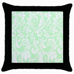 Clean Ornament Tribal Flowers  Throw Pillow Case (black) by ConteMonfrey